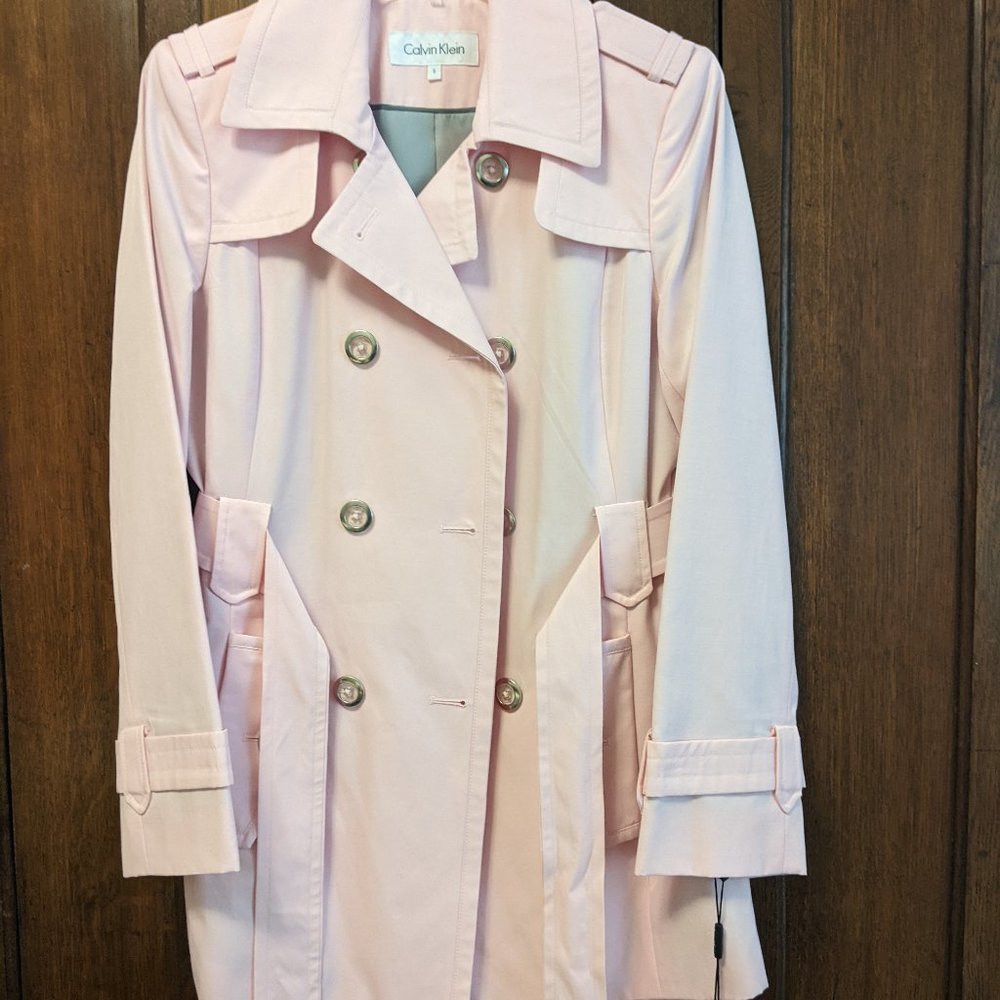 Calvin Klein Pink trench coat
